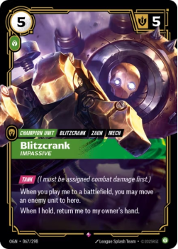 Blitzcrank, Impassive single card from Riftbound : League of Legends Card Game