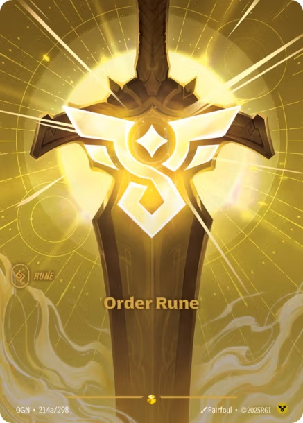 riftbound chaos rune パラレル キラ Chaos Rune Promo Foil - OGN