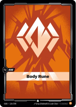 Body Rune single card from Riftbound : League of Legends Card Game