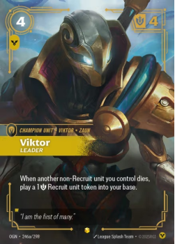Viktor, Leader (Alternate Art) single card from Riftbound : League of Legends Card Game