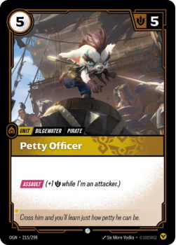 Petty Officer single card from Riftbound : League of Legends Card Game