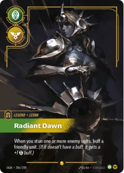Radiant Dawn single card from Riftbound : League of Legends Card Game