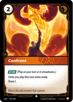 Confront single card from Riftbound : League of Legends Card Game