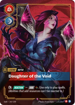 Daughter of the Void single card from Riftbound : League of Legends Card Game