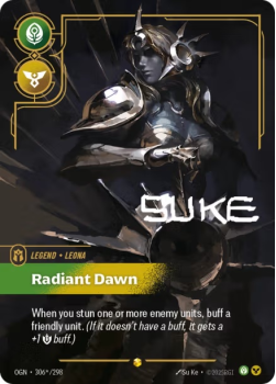 Radiant Dawn single card from Riftbound : League of Legends Card Game