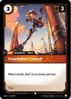 Crackshot Corsair single card from Riftbound : League of Legends Card Game