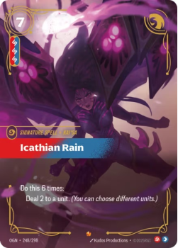 Icathian Rain single card from Riftbound : League of Legends Card Game