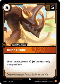 Dune Drake single card from Riftbound : League of Legends Card Game