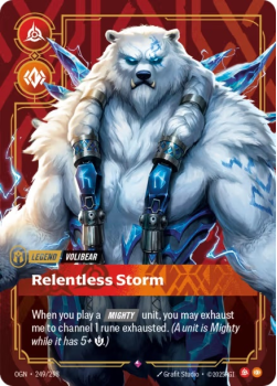 Relentless Storm single card from Riftbound : League of Legends Card Game