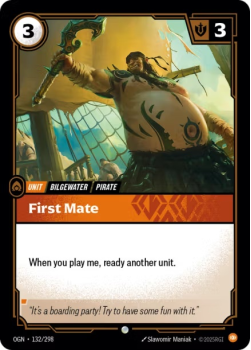 First Mate single card from Riftbound : League of Legends Card Game