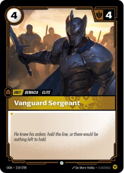 Vanguard Sergeant single card from Riftbound : League of Legends Card Game