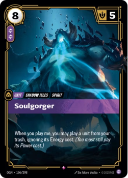 Soulgorger single card from Riftbound : League of Legends Card Game