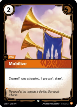 Mobilize single card from Riftbound : League of Legends Card Game