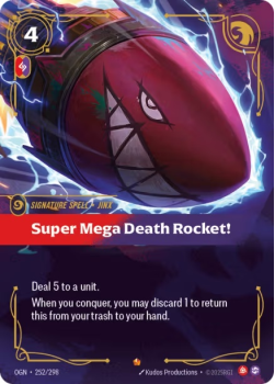 Super Mega Death Rocket! single card from Riftbound : League of Legends Card Game