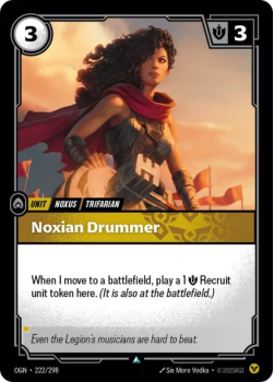 Noxian Drummer (FOIL) single card from Riftbound : League of Legends Card Game