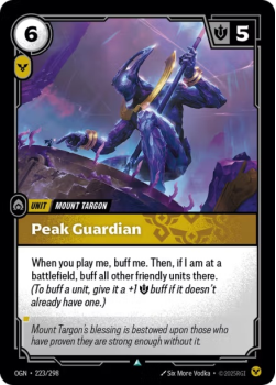 Peak Guardian (FOIL) single card from Riftbound : League of Legends Card Game