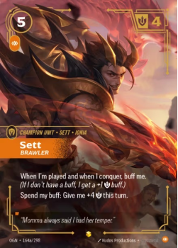 Sett, Brawler (Alternate Art) single card from Riftbound : League of Legends Card Game