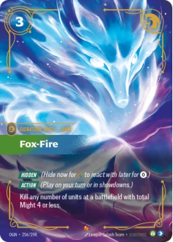 Fox-Fire single card from Riftbound : League of Legends Card Game