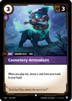 Cemetery Attendant (FOIL) single card from Riftbound : League of Legends Card Game