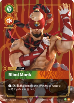 Blind Monk single card from Riftbound : League of Legends Card Game