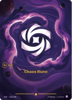 Chaos Rune (Alternate Art) single card from Riftbound : League of Legends Card Game