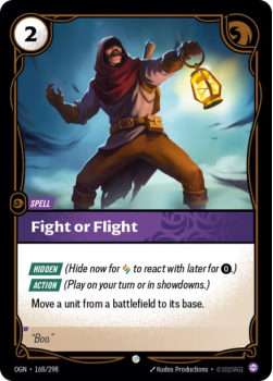 Fight or Flight (FOIL) single card from Riftbound : League of Legends Card Game