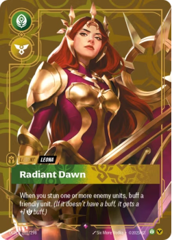 Radiant Dawn single card from Riftbound : League of Legends Card Game