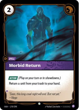 Morbid Return single card from Riftbound : League of Legends Card Game