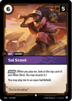 Sai Scout single card from Riftbound : League of Legends Card Game
