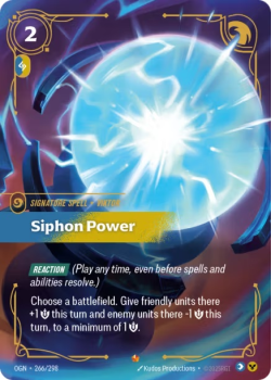 Siphon Power single card from Riftbound : League of Legends Card Game
