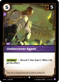 Undercover Agent single card from Riftbound : League of Legends Card Game