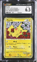 Pikachu (HOLO)(POLISH) : PIKACHU WORLD COLLECTION - CERTIFIED GUARANTY COMPANY Graded Card - 6 EX/NM+