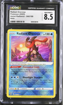 Radiant Greninja (HOLO) : 046/189 ASTRAL RADIANCE - CERTIFIED GUARANTY COMPANY Graded Card - 8.5 NW/MINT+