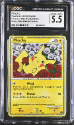 Pikachu (HOLO)(POLISH) : PIKACHU WORLD COLLECTION - CERTIFIED GUARANTY COMPANY Graded Card - 5.5 EXCELLENT+