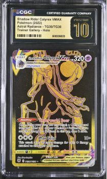 Shadow Rider Calyrex VMAX (TRAINER GALLERY - HOLO) : TG29/TG30 ASTRAL RADIANCE - CERTIFIED GUARANTY COMPANY Graded Card - 10 PRISTINE