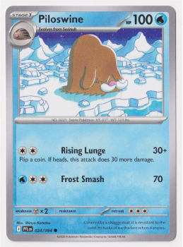 Piloswine single card from Pokemon