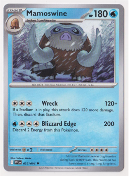 Mamoswine single card from Pokemon