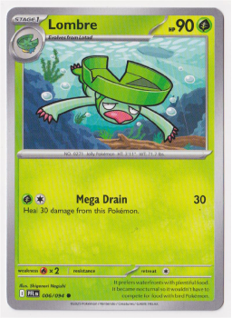 Lombre single card from Pokemon