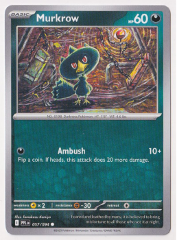 Murkrow single card from Pokemon