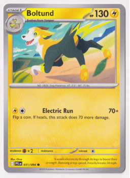 Boltund single card from Pokemon