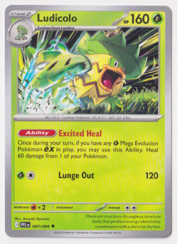 Ludicolo single card from Pokemon