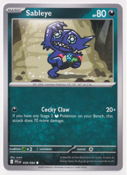 Sableye single card from Pokemon