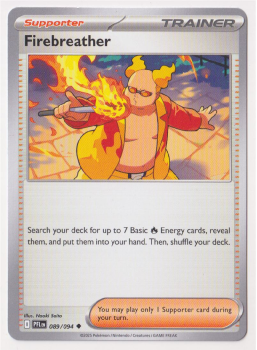 Firebreather single card from Pokemon