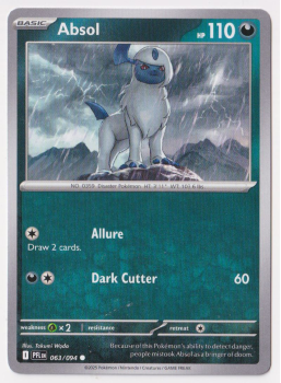 Absol single card from Pokemon