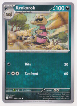Krokorok single card from Pokemon