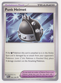 Punk Helmet single card from Pokemon