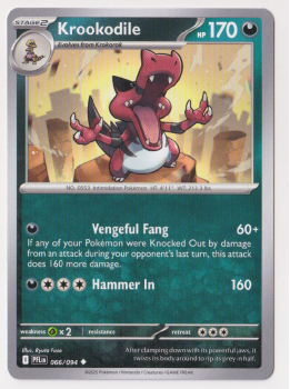 Krookodile single card from Pokemon