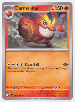 Darmanitan single card from Pokemon