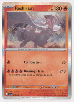 Reshiram single card from Pokemon