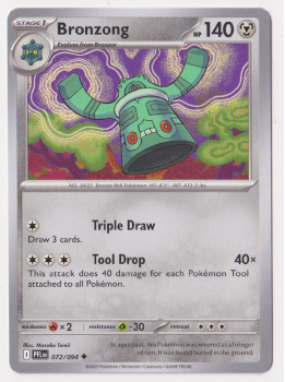 Bronzong single card from Pokemon